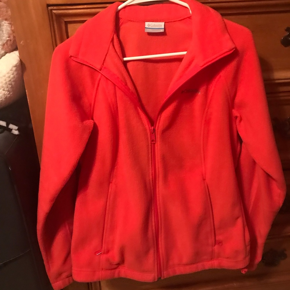 Coral Columbia fleece!